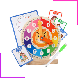 Horloge en bois pour enfants