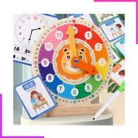 Horloge en bois pour enfants