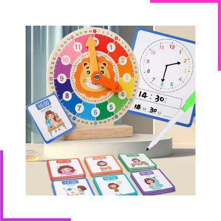 Horloge en bois pour enfants