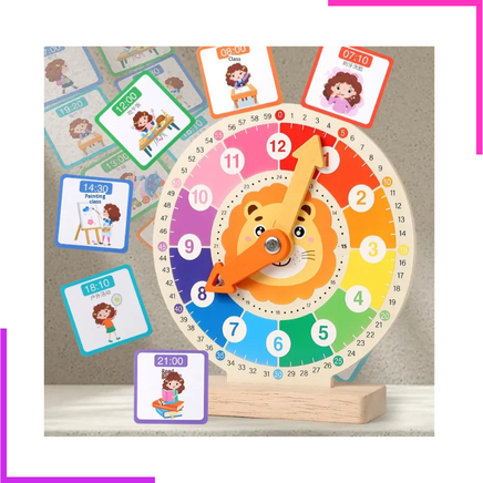 Horloge en bois pour enfants