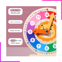 Horloge en bois pour enfants