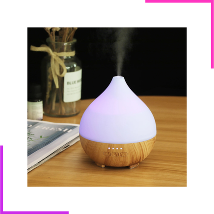 Humidificateur d'air léger coloré à grain de bois diffuseur d'aromathérapie capacité de 100ml Mini 1 an ajoute des huiles essentielles