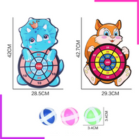 Jeu de lance-balles scratch avec cible