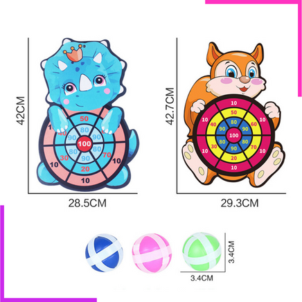 Jeu de lance-balles scratch avec cible