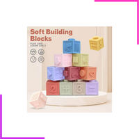 Cubes d'empilage en silicone montés en pyramide
