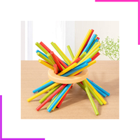 Jeu de société pensée formation couleur cognitif bâton en bois tirant jeu