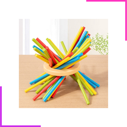 Jeu de société pensée formation couleur cognitif bâton en bois tirant jeu