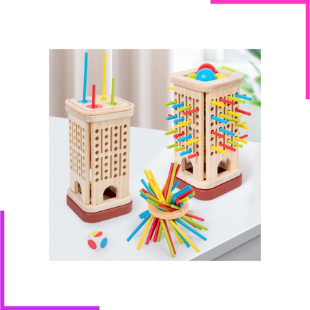 Jeu de société pensée formation couleur cognitif bâton en bois tirant jeu