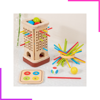 Jeu de société pensée formation couleur cognitif bâton en bois tirant jeu