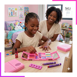 Jouet coffret de maquillage et manucure pour enfants