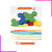 Puzzle Hexagonal Multicolore