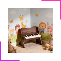  KERID – Piano électrique en bois pour enfants, jouet de 25 touches