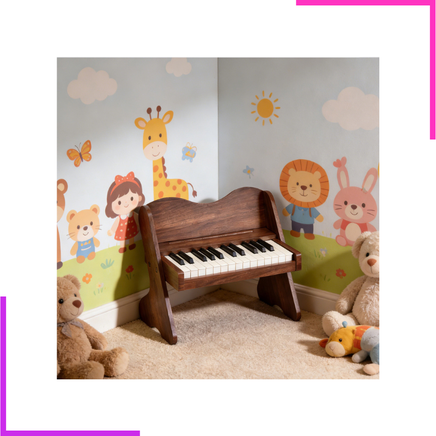  KERID – Piano électrique en bois pour enfants, jouet de 25 touches
