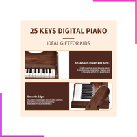  KERID – Piano électrique en bois pour enfants, jouet de 25 touches