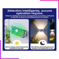 Lampe Murale Solaire LED Étanche IP65 Extérieure