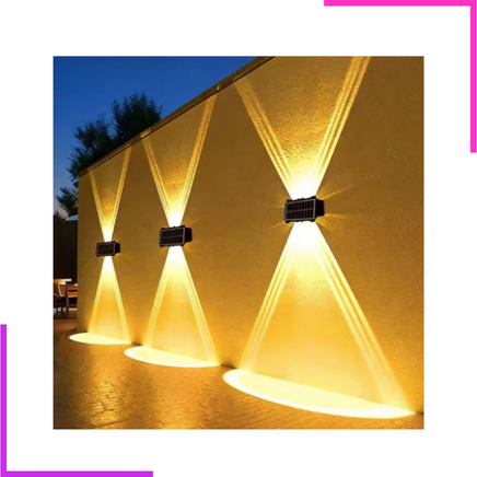 Lampe Murale Solaire LED Étanche IP65 Extérieure