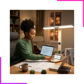 Lampe de Table Pliante Rechargeable Moderne 2 Têtes Tactile LED