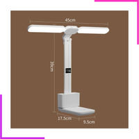 Lampe de table moderne rechargeable pliable à 2 têtes LED tactile