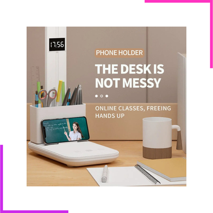 Lampe de table moderne rechargeable pliable à 2 têtes LED tactile