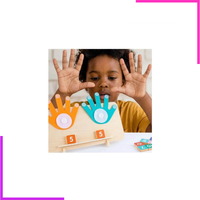 Les Mains Puzzle Mathématiques en Bois Montessori