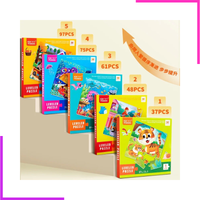 Livre de Puzzles d'Animaux d'Apprentissage Montessori pour Enfants, Puzzles 3 en 1