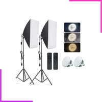 Kit d’éclairage studio professionnel – 2 Softbox avec trépieds
