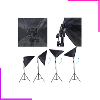 Kit d’éclairage studio professionnel – 2 Softbox avec trépieds