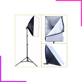 Kit d’éclairage studio professionnel – 2 Softbox avec trépieds