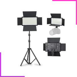 Kit d'Éclairage LED Professionnel pour Photo et Vidéo