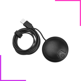 Microphone de conférence USB omnidirectionnel compact avec bouton mute