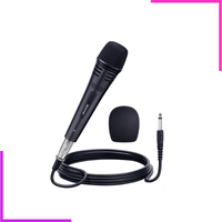 Microphone dynamique filaire avec bonnette anti-pop et câble XLR jack 6.35mm
