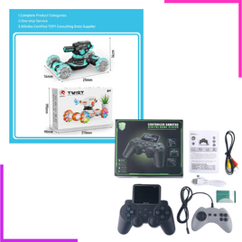 Pack Noël: Manette 520 Jeux + Voiture télécommandée