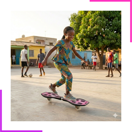Planche de glisse à deux roues pour enfant