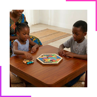 Puzzle Hexagonal Multicolore