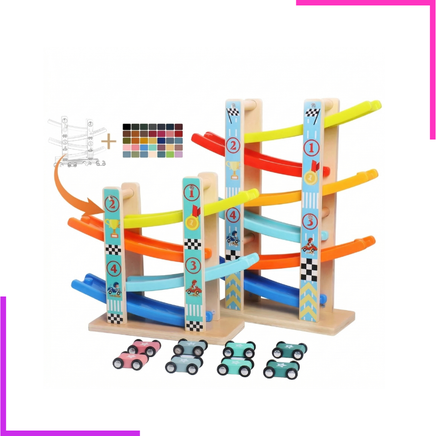 Circuit de course en bois pour voitures