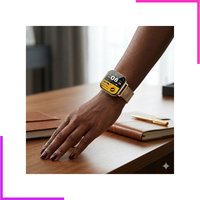 Smart Watch Gold Double Monture pour femmes