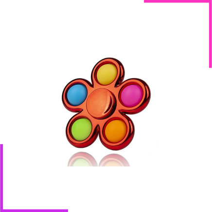 Spinner à doigts coloré en électrodéposition