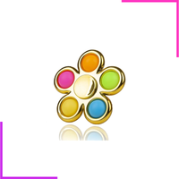 Spinner à doigts coloré en électrodéposition