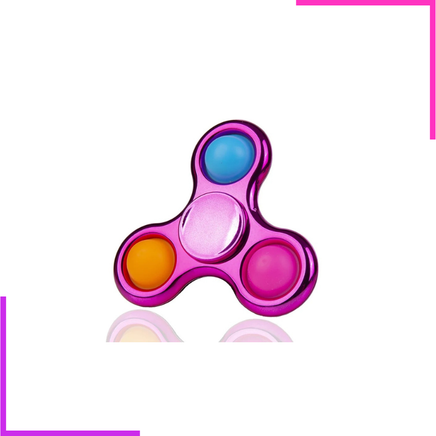 Spinner à doigts coloré en électrodéposition