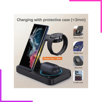 Station de Charge Sans Fil Rapide Personnalisée 10W OTP PD pour Smartphones Android, Montres Connectées (Matériau ABS+PC)