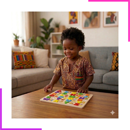 Tablettes Bois Alphabet et Chiffres Montessori