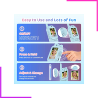 Talkies-walkies vidéo intelligentes sans fil pour enfants, lot de 2