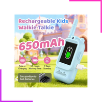 Talkies-walkies vidéo intelligentes sans fil pour enfants, lot de 2