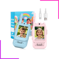 Talkies-walkies vidéo intelligentes sans fil pour enfants, lot de 2