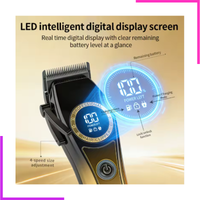 Kit tondeuse professionnelle 2 en 1 avec affichage LED, sabots et câbles USB