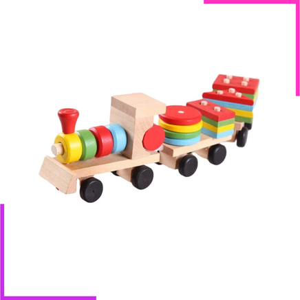 Train en bois jouets,
