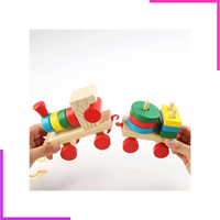 Train en bois jouets,