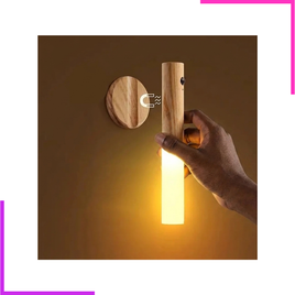 Veilleuse à Détecteur de Mouvement Magnétique Sans Fil Intelligente à LED Rechargeable Portable et Murale