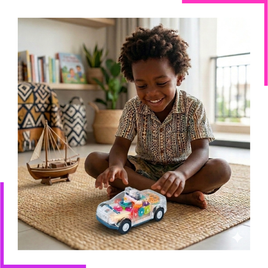 Voiture de Police Électrique Luminescente