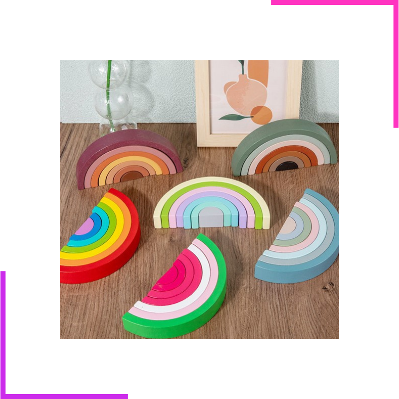 Jeu D'Empilement Arc En Ciel| Bogui Store